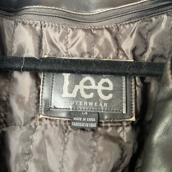 Oversized Lee Pleather Jacket (L) - Picture 7 of 9